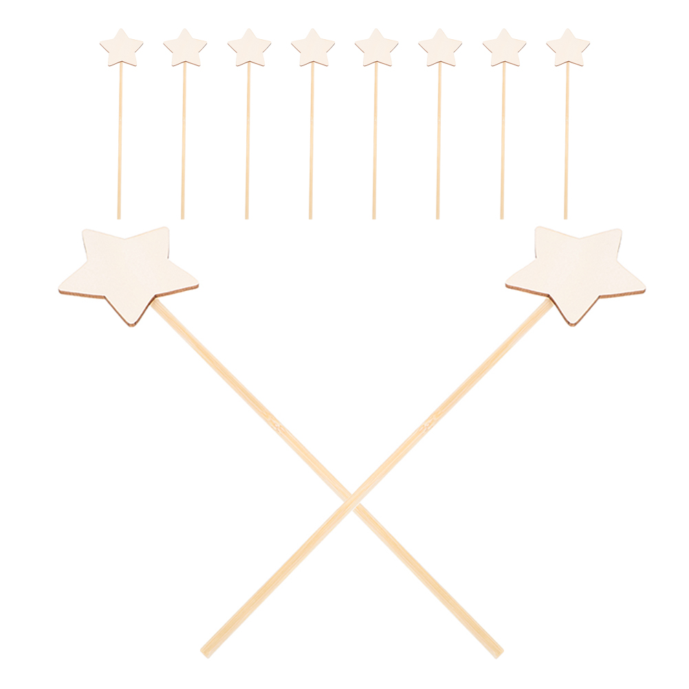 ไม้กายสิทธิ์รูปดาวไม้ DIY 10 ช - Art Craft Stick บทวิจารณ์และราคา